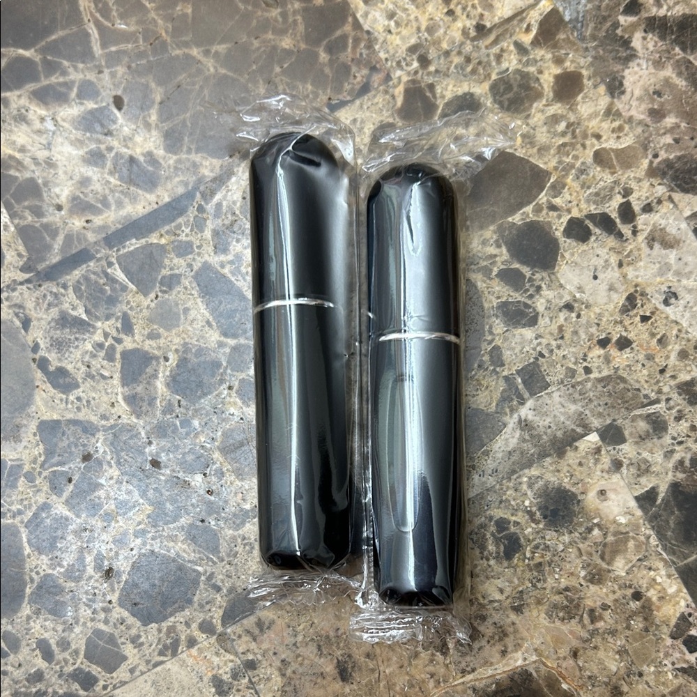 Black perfume Tubes set of 2